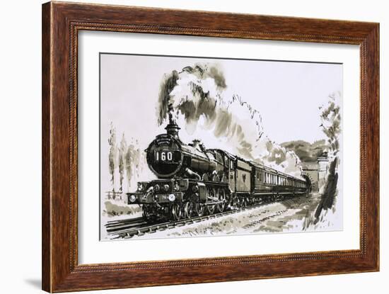 The Famous 4-6-0 Castle Class of Steam Locomotives Used by Great Western-John S. Smith-Framed Giclee Print