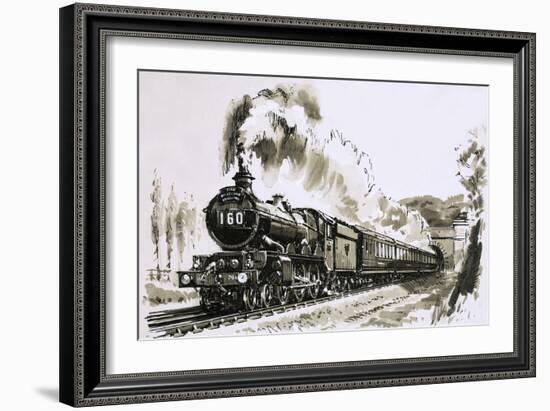 The Famous 4-6-0 Castle Class of Steam Locomotives Used by Great Western-John S. Smith-Framed Giclee Print