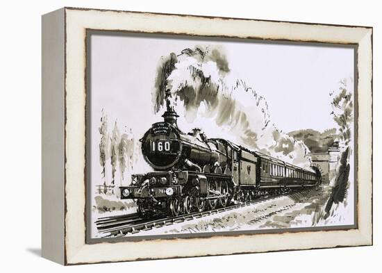 The Famous 4-6-0 Castle Class of Steam Locomotives Used by Great Western-John S. Smith-Framed Premier Image Canvas