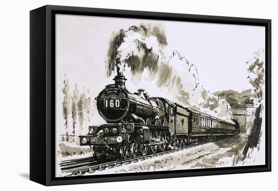 The Famous 4-6-0 Castle Class of Steam Locomotives Used by Great Western-John S. Smith-Framed Premier Image Canvas