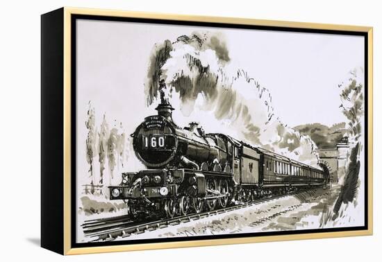 The Famous 4-6-0 Castle Class of Steam Locomotives Used by Great Western-John S. Smith-Framed Premier Image Canvas