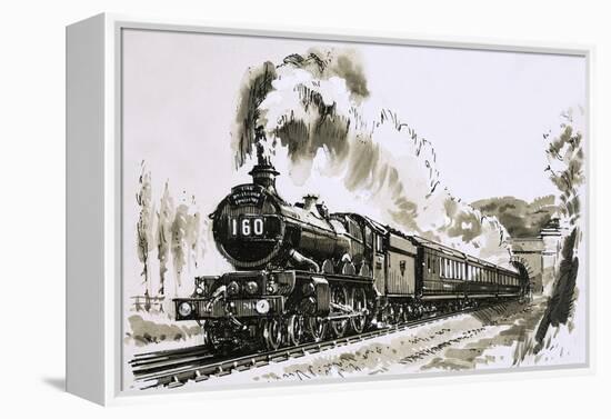 The Famous 4-6-0 Castle Class of Steam Locomotives Used by Great Western-John S. Smith-Framed Premier Image Canvas