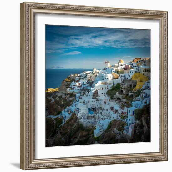 The Famous Blue and White City Oia,Santorini-scorpp-Framed Photographic Print