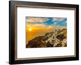 The Famous Blue and White City Oia,Santorini-scorpp-Framed Photographic Print