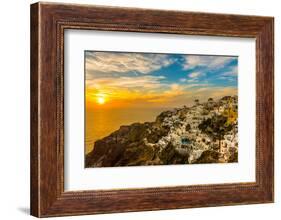The Famous Blue and White City Oia,Santorini-scorpp-Framed Photographic Print