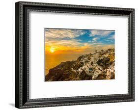 The Famous Blue and White City Oia,Santorini-scorpp-Framed Photographic Print