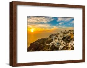 The Famous Blue and White City Oia,Santorini-scorpp-Framed Photographic Print