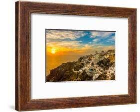 The Famous Blue and White City Oia,Santorini-scorpp-Framed Photographic Print