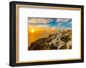 The Famous Blue and White City Oia,Santorini-scorpp-Framed Photographic Print