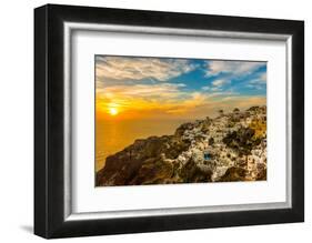 The Famous Blue and White City Oia,Santorini-scorpp-Framed Photographic Print