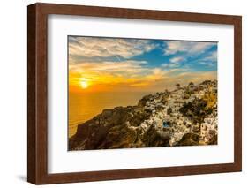 The Famous Blue and White City Oia,Santorini-scorpp-Framed Photographic Print