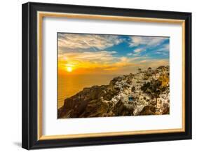 The Famous Blue and White City Oia,Santorini-scorpp-Framed Photographic Print