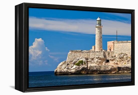 The Famous Fortress and Lighthouse of El Morro in the Entrance of Havana Bay, Cuba-Kamira-Framed Premier Image Canvas