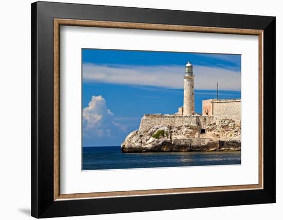 The Famous Fortress and Lighthouse of El Morro in the Entrance of Havana Bay, Cuba-Kamira-Framed Photographic Print