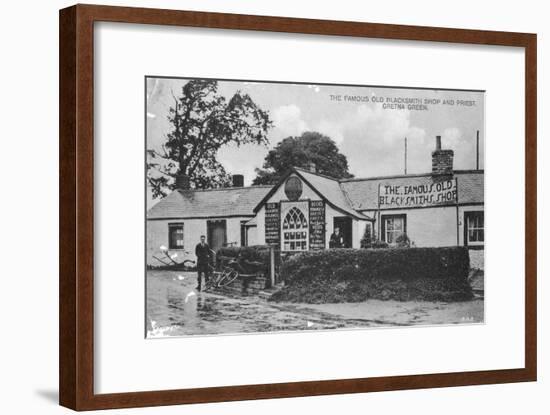 The Famous Old Blacksmith's Shop, Gretna Green, Dumfriesshire, Scotland, 20th Century-null-Framed Giclee Print