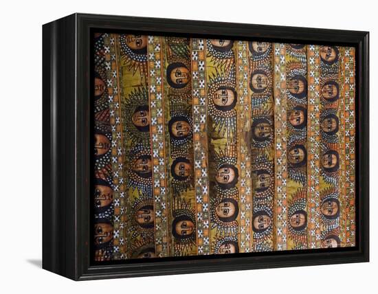 The Famous Painting of the Winged Heads of 80 Ethiopian Cherubs, Debre Selassie Church, Ethiopia-Gavin Hellier-Framed Premier Image Canvas