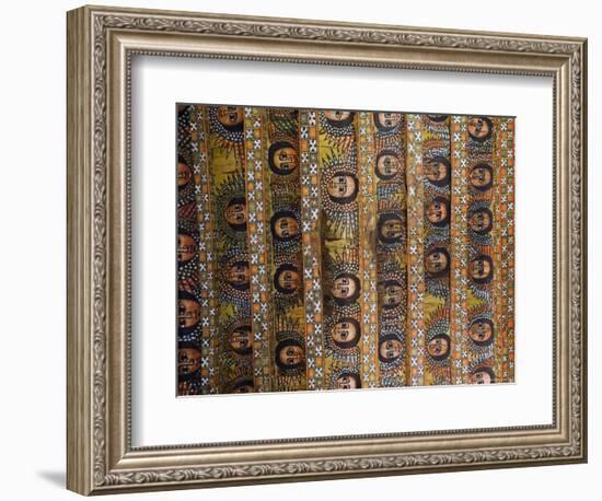 The Famous Painting of the Winged Heads of 80 Ethiopian Cherubs, Debre Selassie Church, Ethiopia-Gavin Hellier-Framed Photographic Print