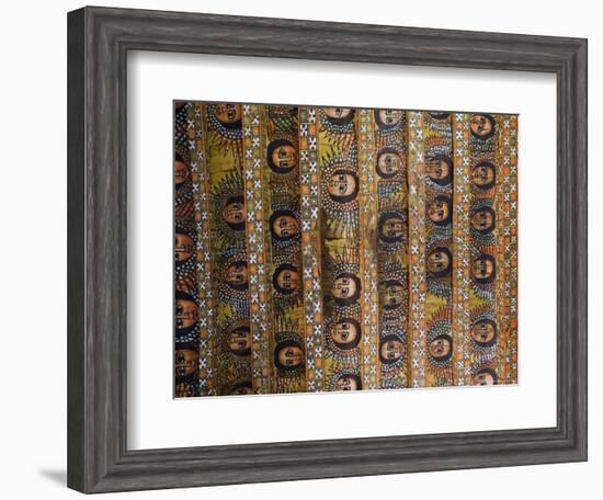 The Famous Painting of the Winged Heads of 80 Ethiopian Cherubs, Debre Selassie Church, Ethiopia-Gavin Hellier-Framed Photographic Print