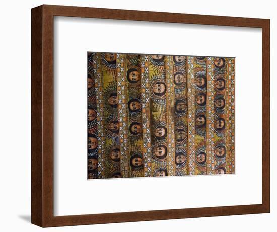 The Famous Painting of the Winged Heads of 80 Ethiopian Cherubs, Debre Selassie Church, Ethiopia-Gavin Hellier-Framed Photographic Print