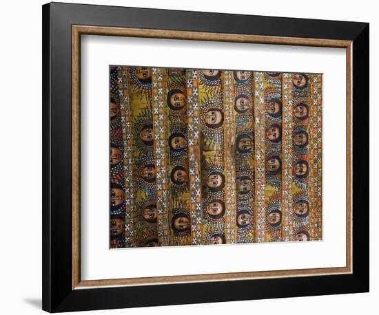 The Famous Painting of the Winged Heads of 80 Ethiopian Cherubs, Debre Selassie Church, Ethiopia-Gavin Hellier-Framed Photographic Print