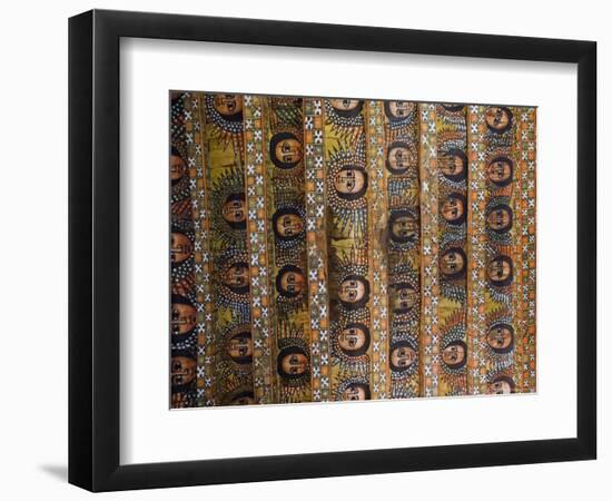 The Famous Painting of the Winged Heads of 80 Ethiopian Cherubs, Debre Selassie Church, Ethiopia-Gavin Hellier-Framed Photographic Print