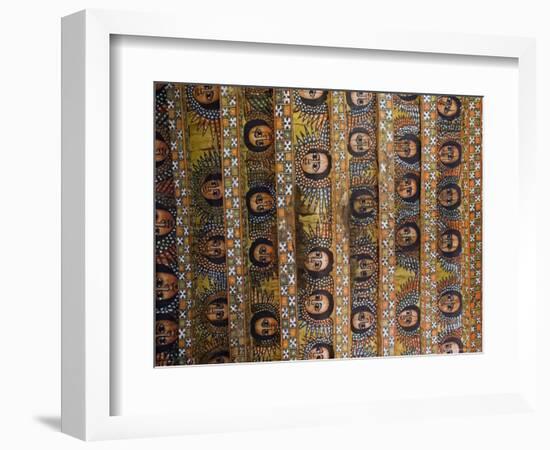 The Famous Painting of the Winged Heads of 80 Ethiopian Cherubs, Debre Selassie Church, Ethiopia-Gavin Hellier-Framed Photographic Print