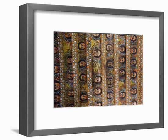 The Famous Painting of the Winged Heads of 80 Ethiopian Cherubs, Debre Selassie Church, Ethiopia-Gavin Hellier-Framed Photographic Print