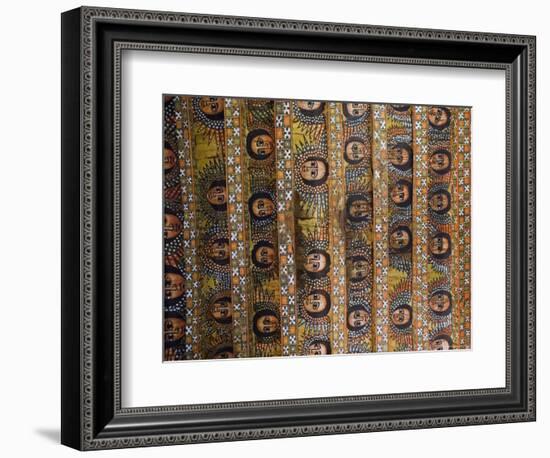 The Famous Painting of the Winged Heads of 80 Ethiopian Cherubs, Debre Selassie Church, Ethiopia-Gavin Hellier-Framed Photographic Print