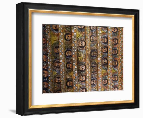 The Famous Painting of the Winged Heads of 80 Ethiopian Cherubs, Debre Selassie Church, Ethiopia-Gavin Hellier-Framed Photographic Print