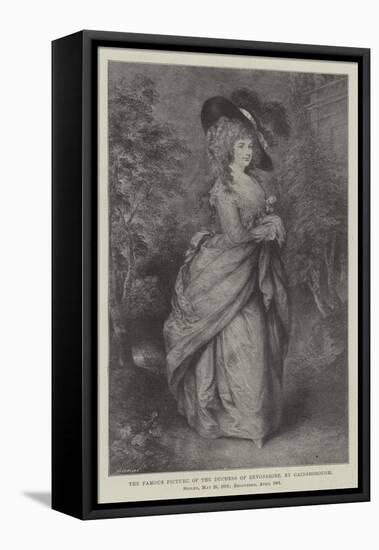 The Famous Picture of the Duchess of Devonshire-Thomas Gainsborough-Framed Premier Image Canvas