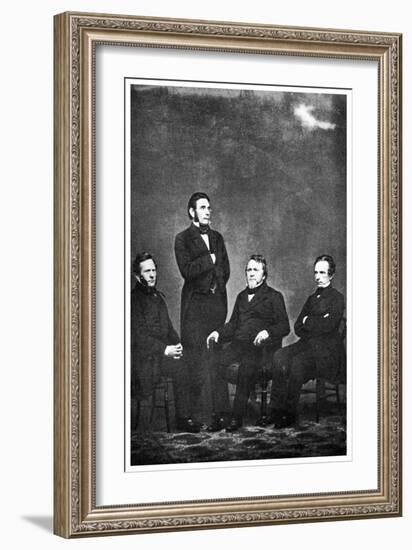 The Famous Publishing Company of Harper and Brothers' 1863-MATHEW B BRADY-Framed Giclee Print