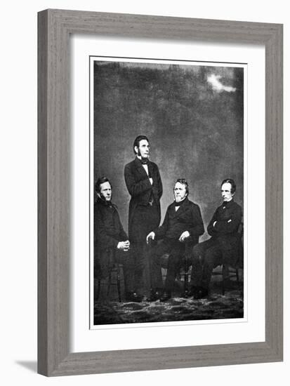 The Famous Publishing Company of Harper and Brothers' 1863-MATHEW B BRADY-Framed Giclee Print