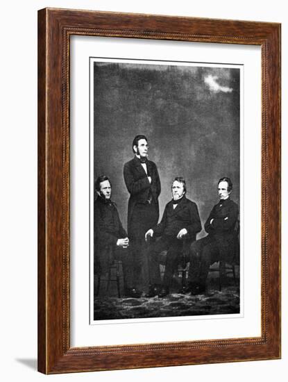 The Famous Publishing Company of Harper and Brothers' 1863-MATHEW B BRADY-Framed Giclee Print