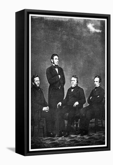 The Famous Publishing Company of Harper and Brothers' 1863-MATHEW B BRADY-Framed Premier Image Canvas