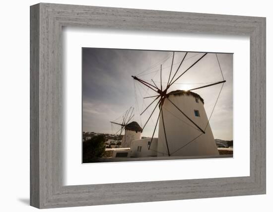 The Famous Wind Mills. Mykonos. Greece-Tom Norring-Framed Photographic Print