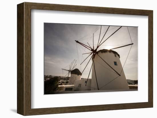 The Famous Wind Mills. Mykonos. Greece-Tom Norring-Framed Photographic Print