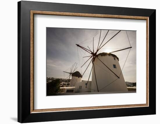 The Famous Wind Mills. Mykonos. Greece-Tom Norring-Framed Photographic Print