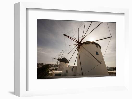 The Famous Wind Mills. Mykonos. Greece-Tom Norring-Framed Photographic Print