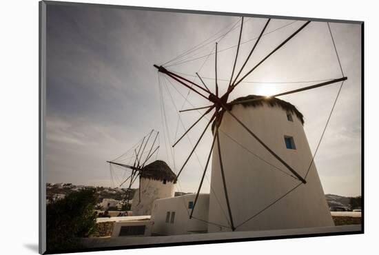 The Famous Wind Mills. Mykonos. Greece-Tom Norring-Mounted Photographic Print