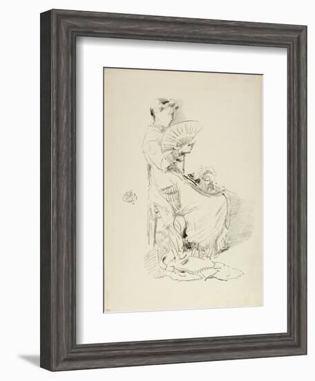 The Fan, 1879-James Abbott McNeill Whistler-Framed Giclee Print