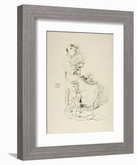 The Fan, 1879-James Abbott McNeill Whistler-Framed Giclee Print