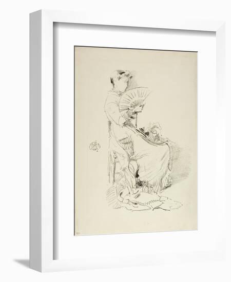 The Fan, 1879-James Abbott McNeill Whistler-Framed Giclee Print