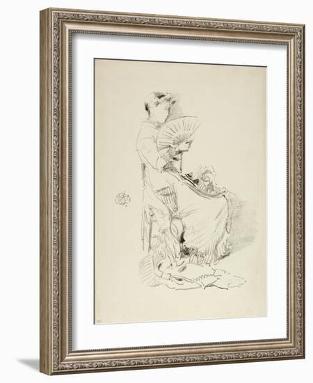 The Fan, 1879-James Abbott McNeill Whistler-Framed Giclee Print