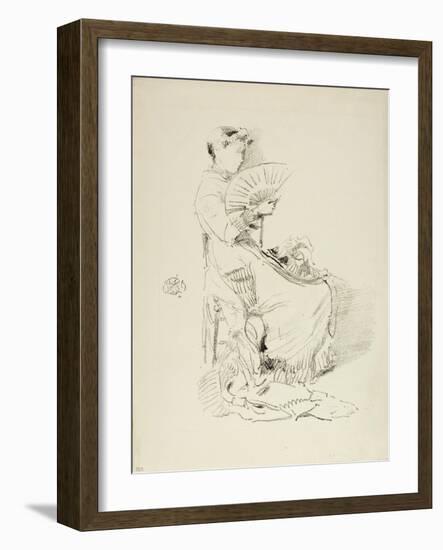 The Fan, 1879-James Abbott McNeill Whistler-Framed Giclee Print