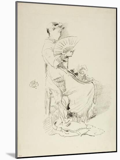 The Fan, 1879-James Abbott McNeill Whistler-Mounted Giclee Print