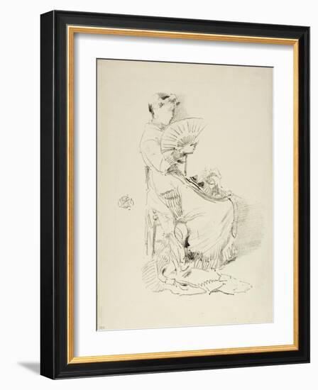 The Fan, 1879-James Abbott McNeill Whistler-Framed Giclee Print