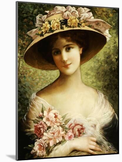 The Fancy Bonnet-Emile Vernon-Mounted Giclee Print