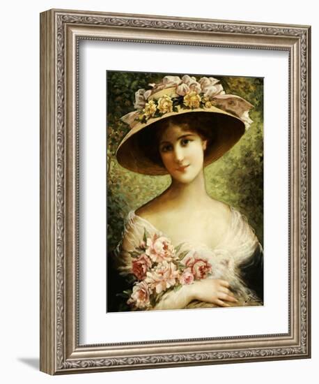 The Fancy Bonnet-Emile Vernon-Framed Giclee Print