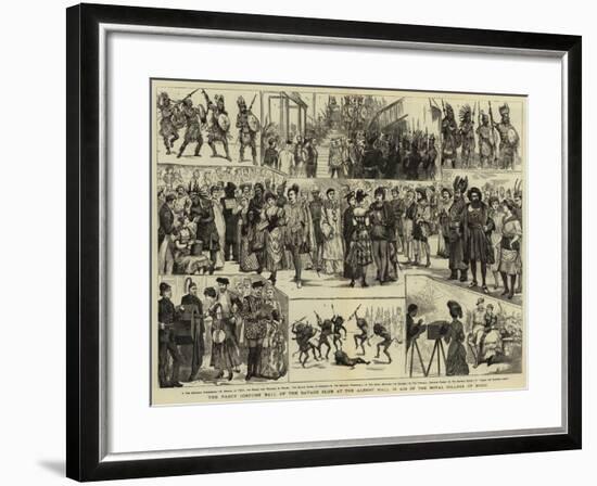 The Fancy Costume Ball of the Savage Club at the Albert Hall in Aid of the Royal College of Music-null-Framed Giclee Print