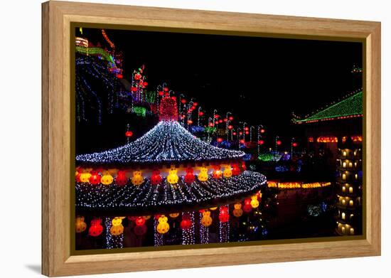 The Fantastic Lighting of Kek Lok Si Temple in Penang, Malaysia-Micah Wright-Framed Premier Image Canvas